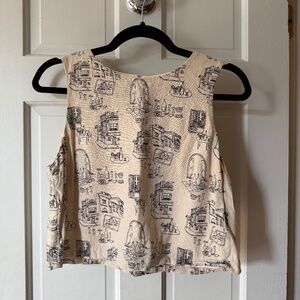 Abercrombie Print Crop Top